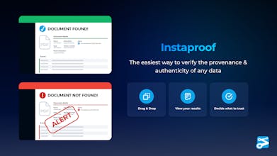 مثال على أداة Instaproof في العمل لضمان سلامة ملفات دروبوكس