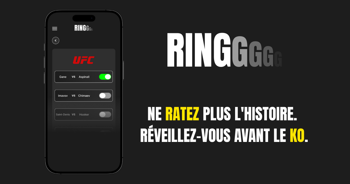 Ringgg - Fights Alarm - Main product screenshot demonstrating key features and user interface