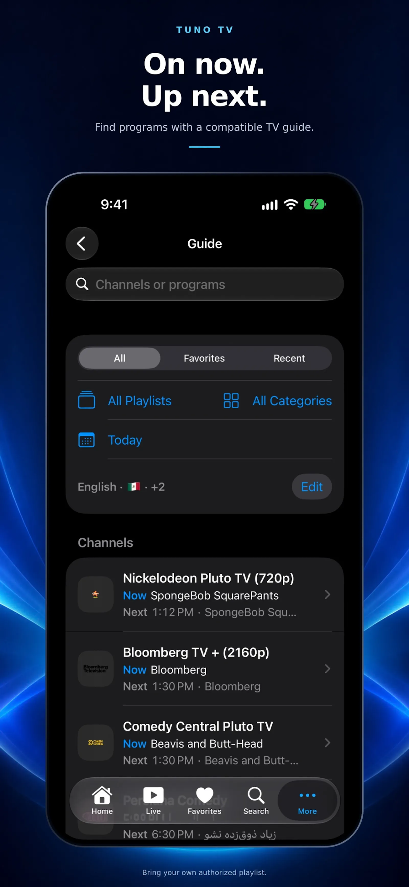 Tuno TV: IPTV Player screenshot 5