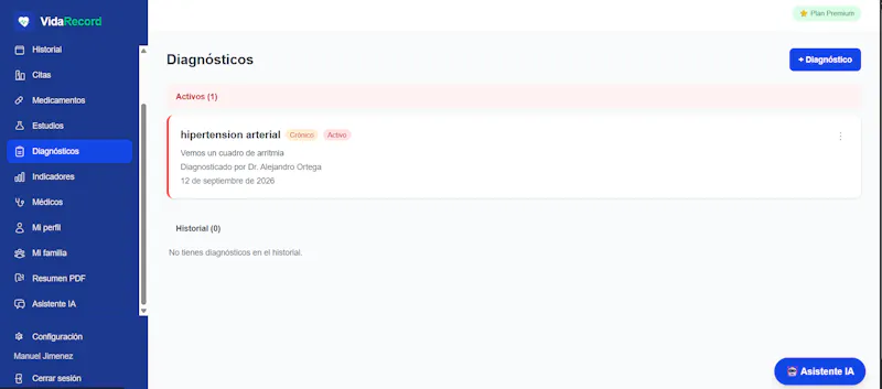 VidaRecord — Tu historial médico screenshot 3