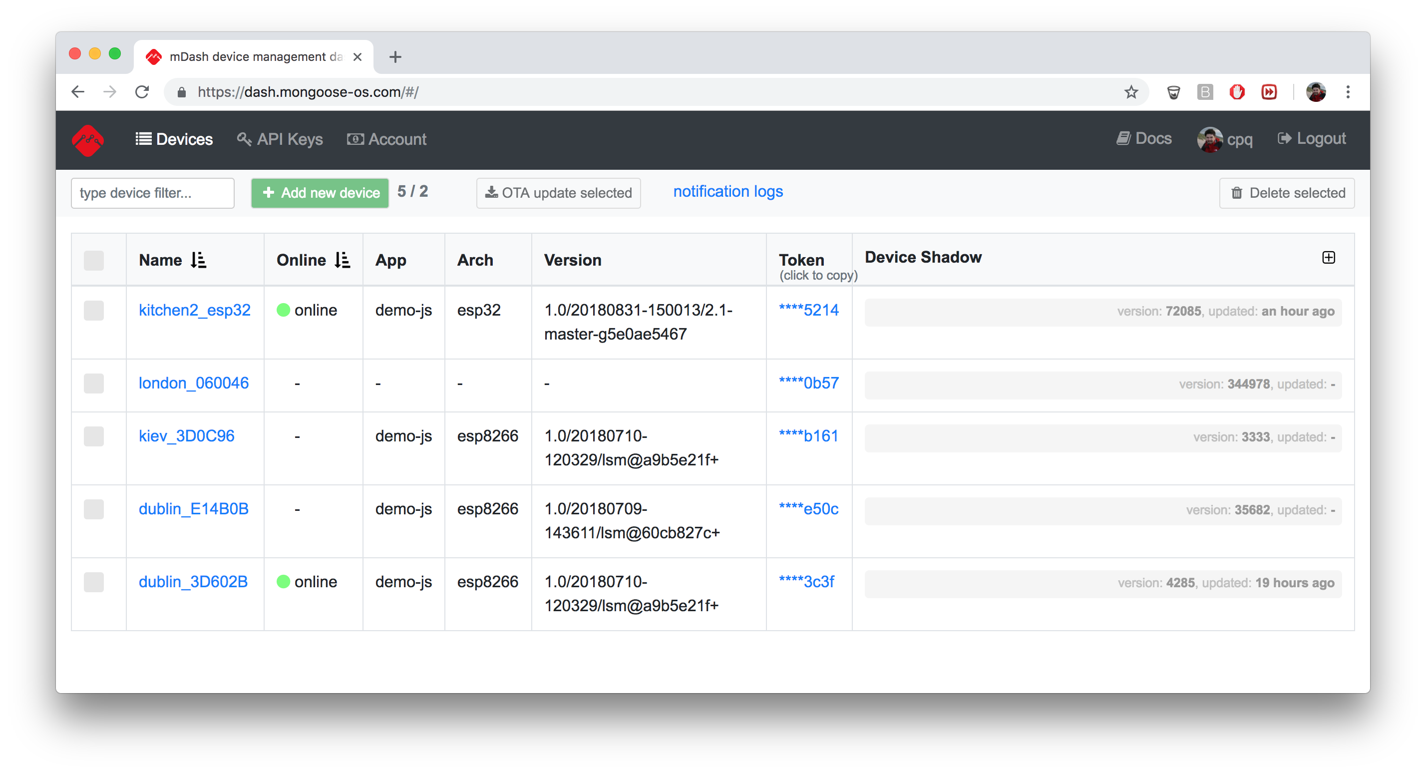 Mongoose OS gallery image