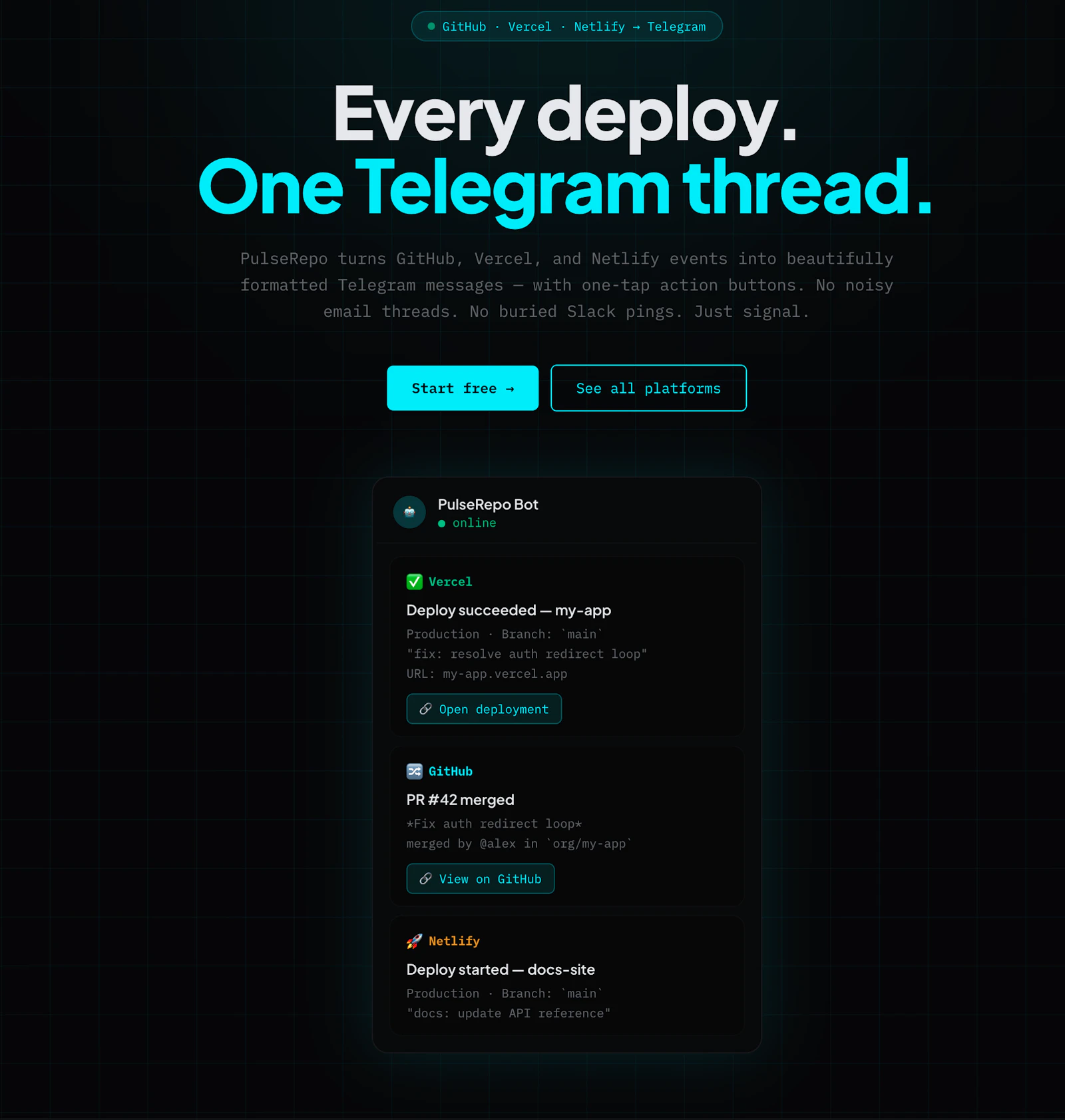 PulseRepo screenshot 1