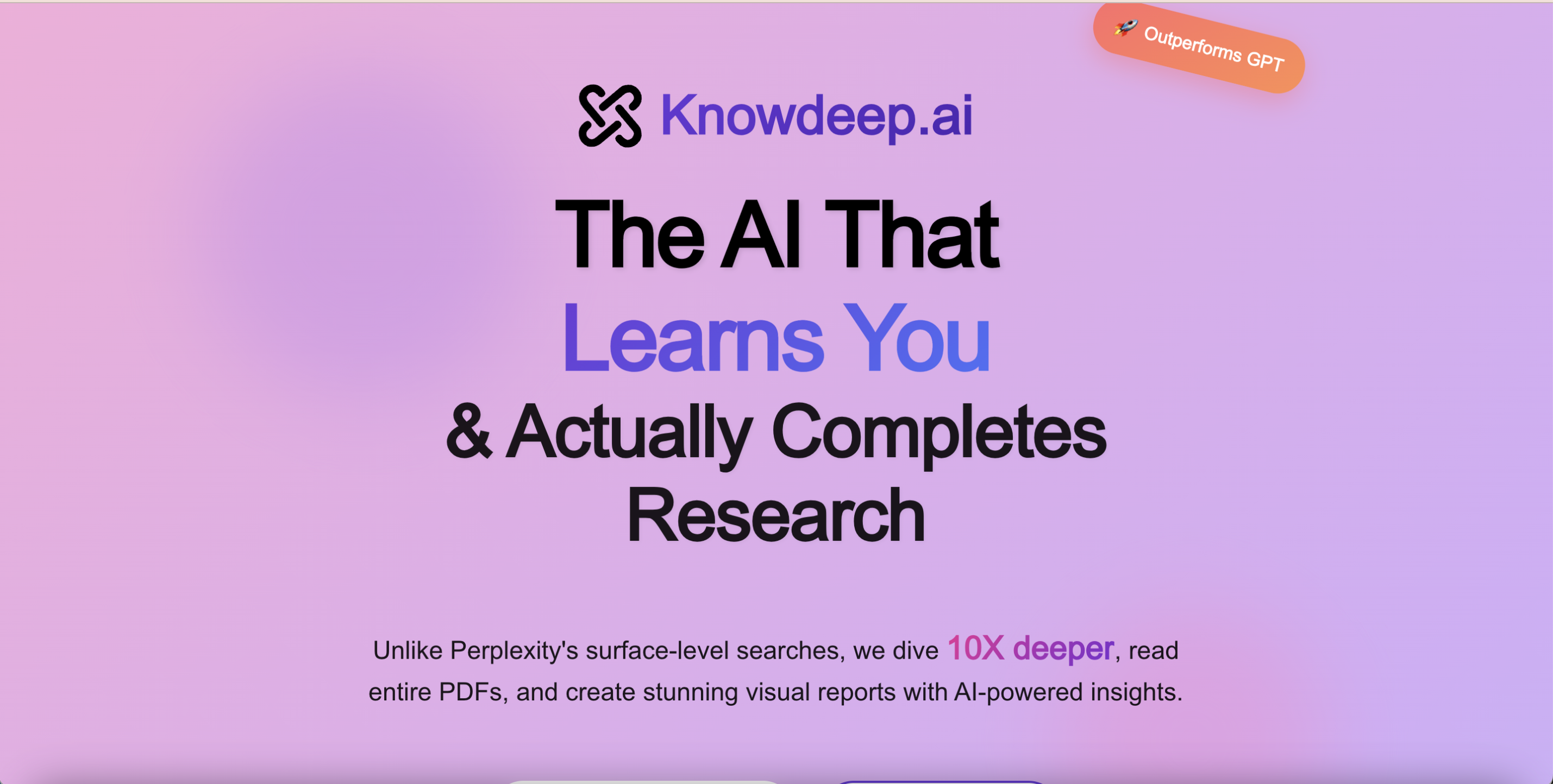 Média Connaître - Knowdeep.ai, agent de recherche en profondeur conduit 1