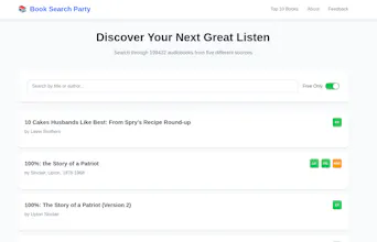Free Audiobook Search gallery image