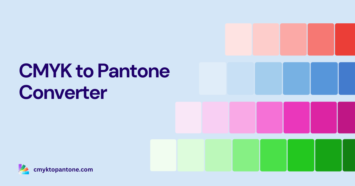 cmyk to pantone 컨버터 - CMYK 색상의 즉각적이고 정확한 팬톤 경기를 얻으십시오 미디어 1