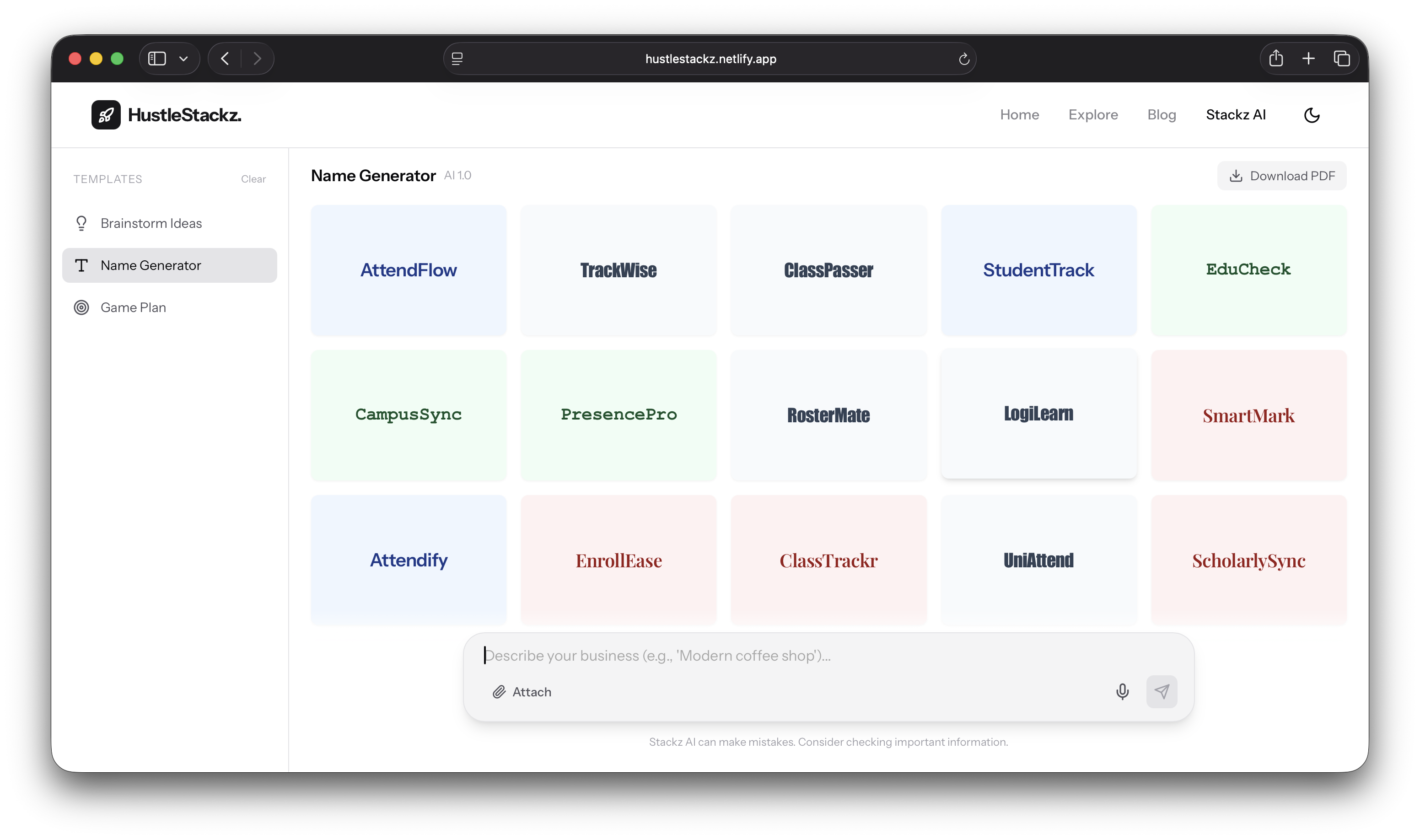 HustleStackz - Screenshot 2 showing product features and functionality