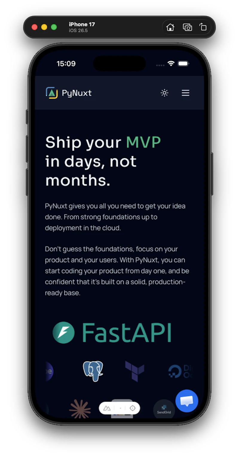 PyNuxt screenshot 2