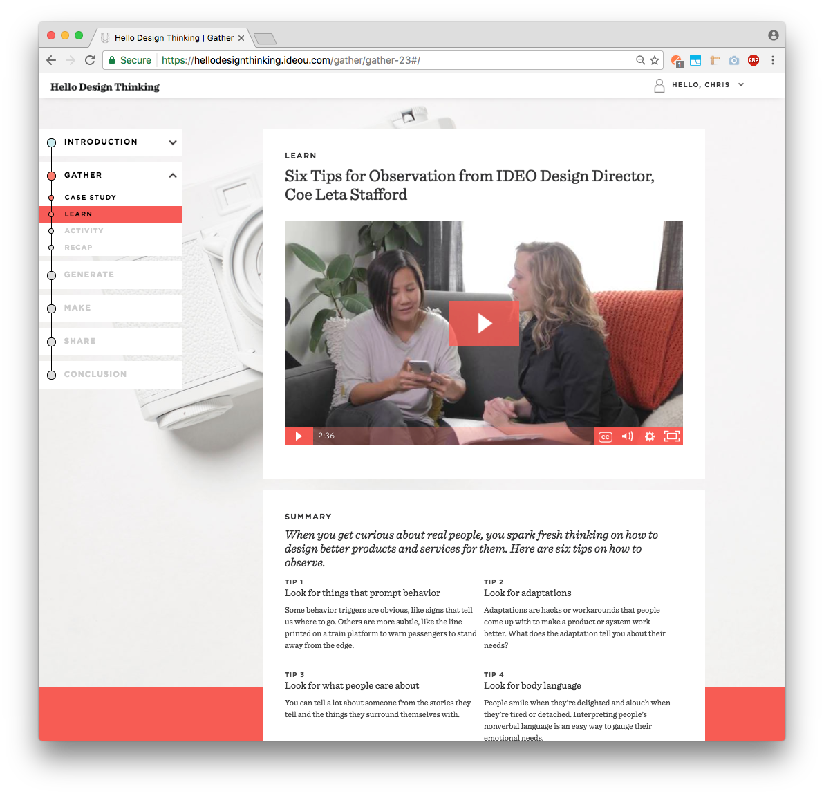IDEO U Hello Design Thinking gallery image