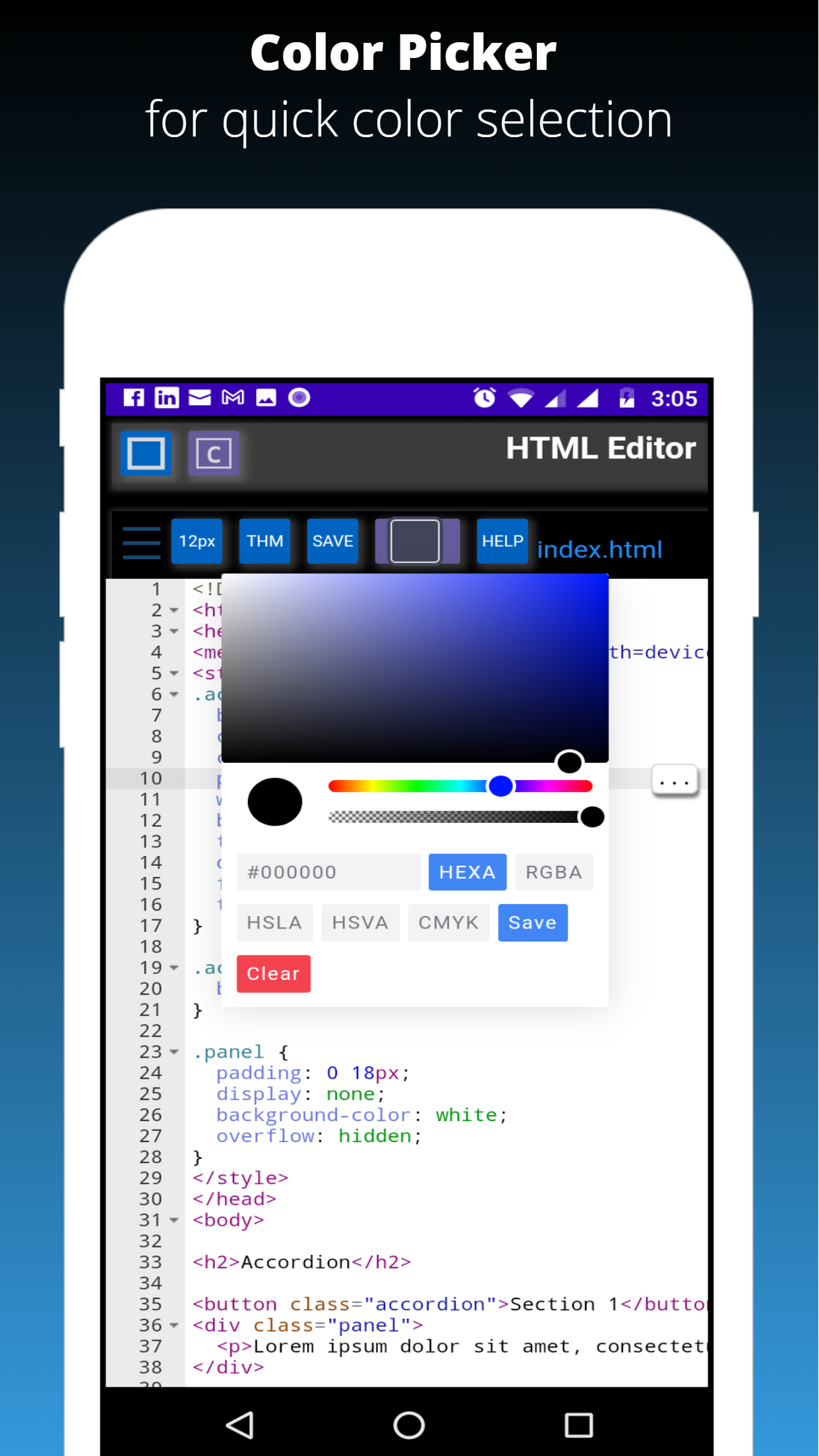 HTML Editor with Localhost gallery image