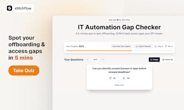 IT Automation Gap Checker by Stitchflow gallery image