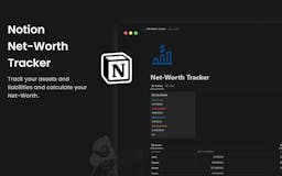 Notion Net-Worth Tracker media 1