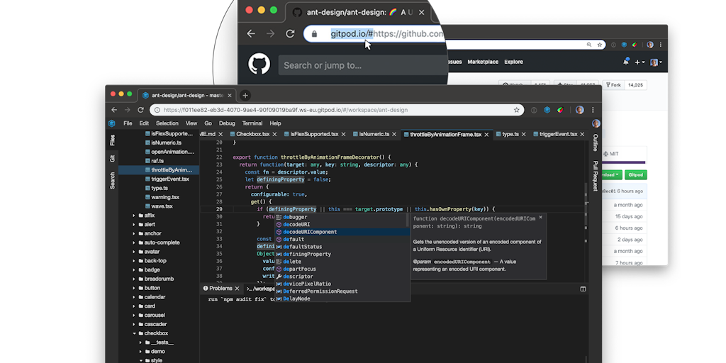 vscode on format save auto Coding  for Flipboard: Gitpod GitHub Frictionless