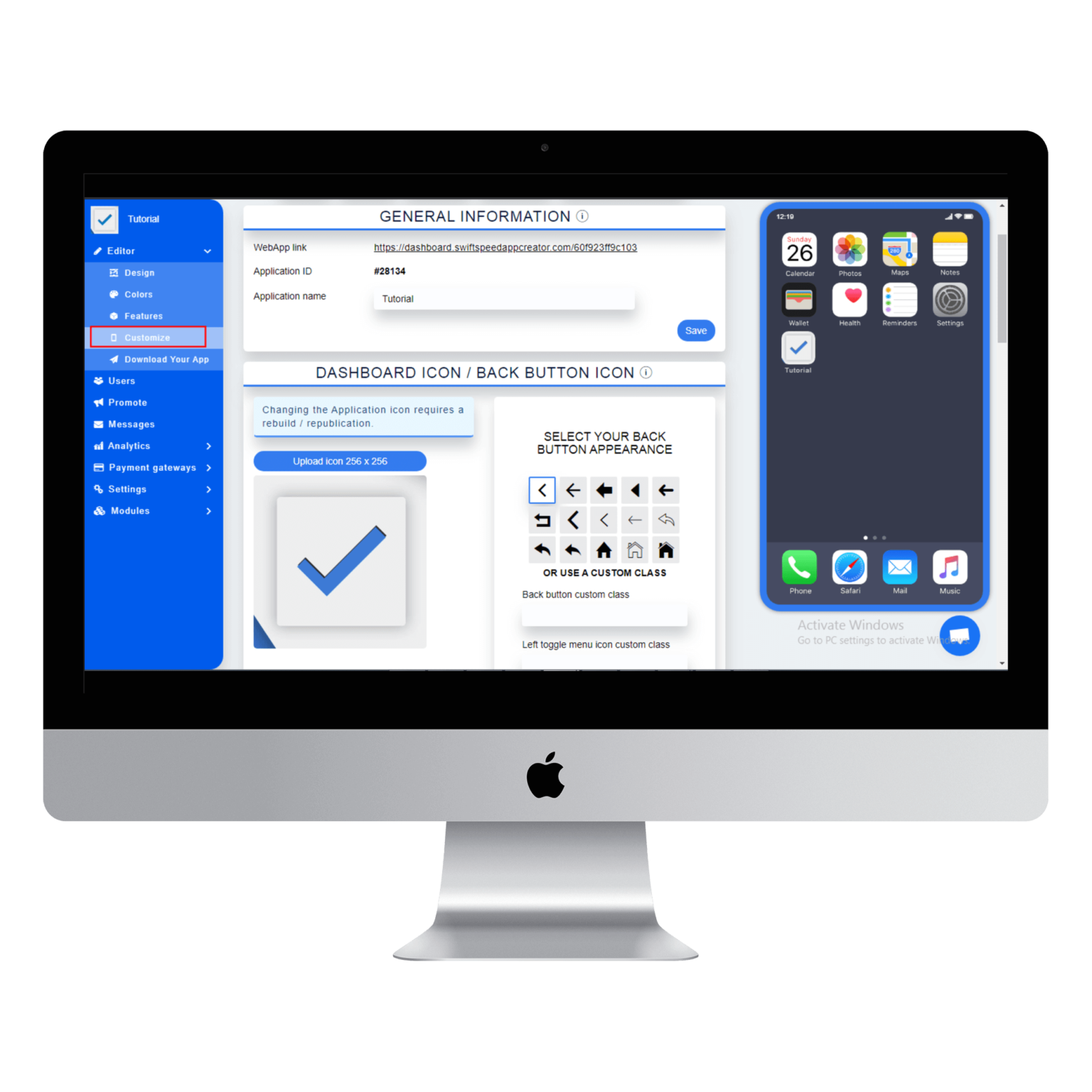 Swiftspeed Appcreator gallery image