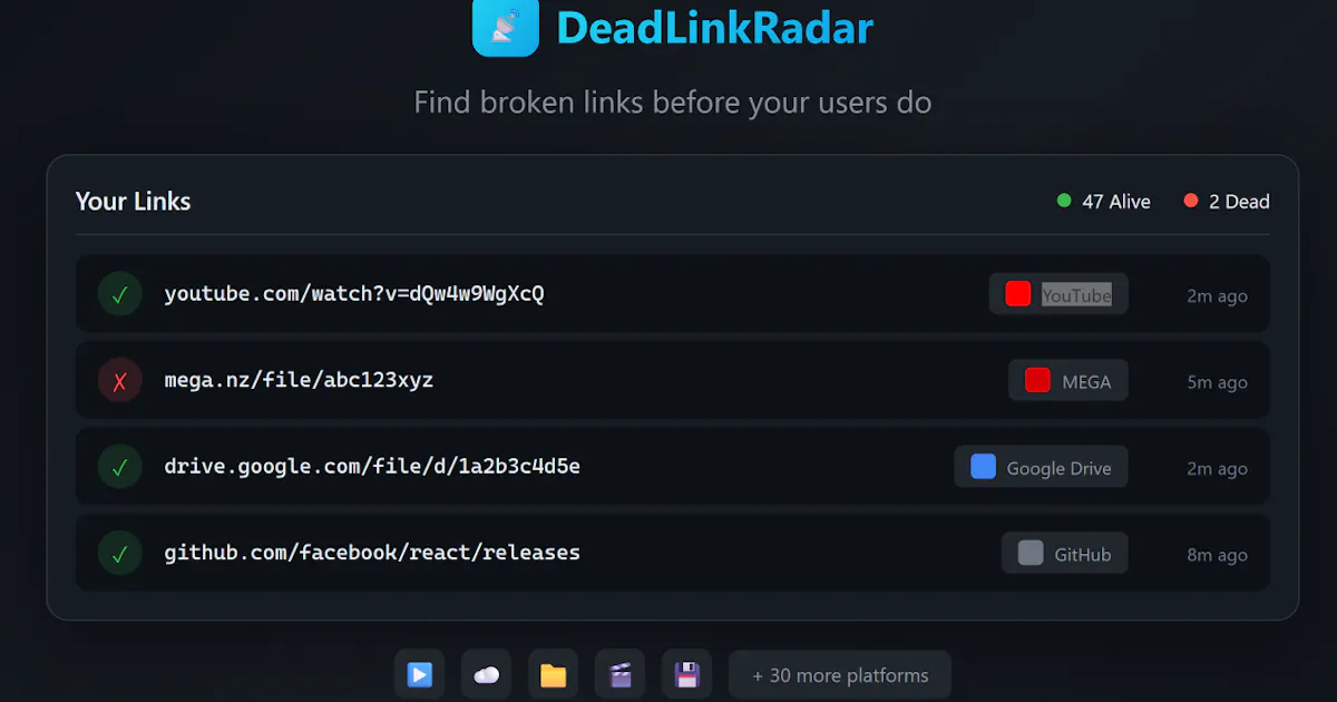 DeadLinkRadar