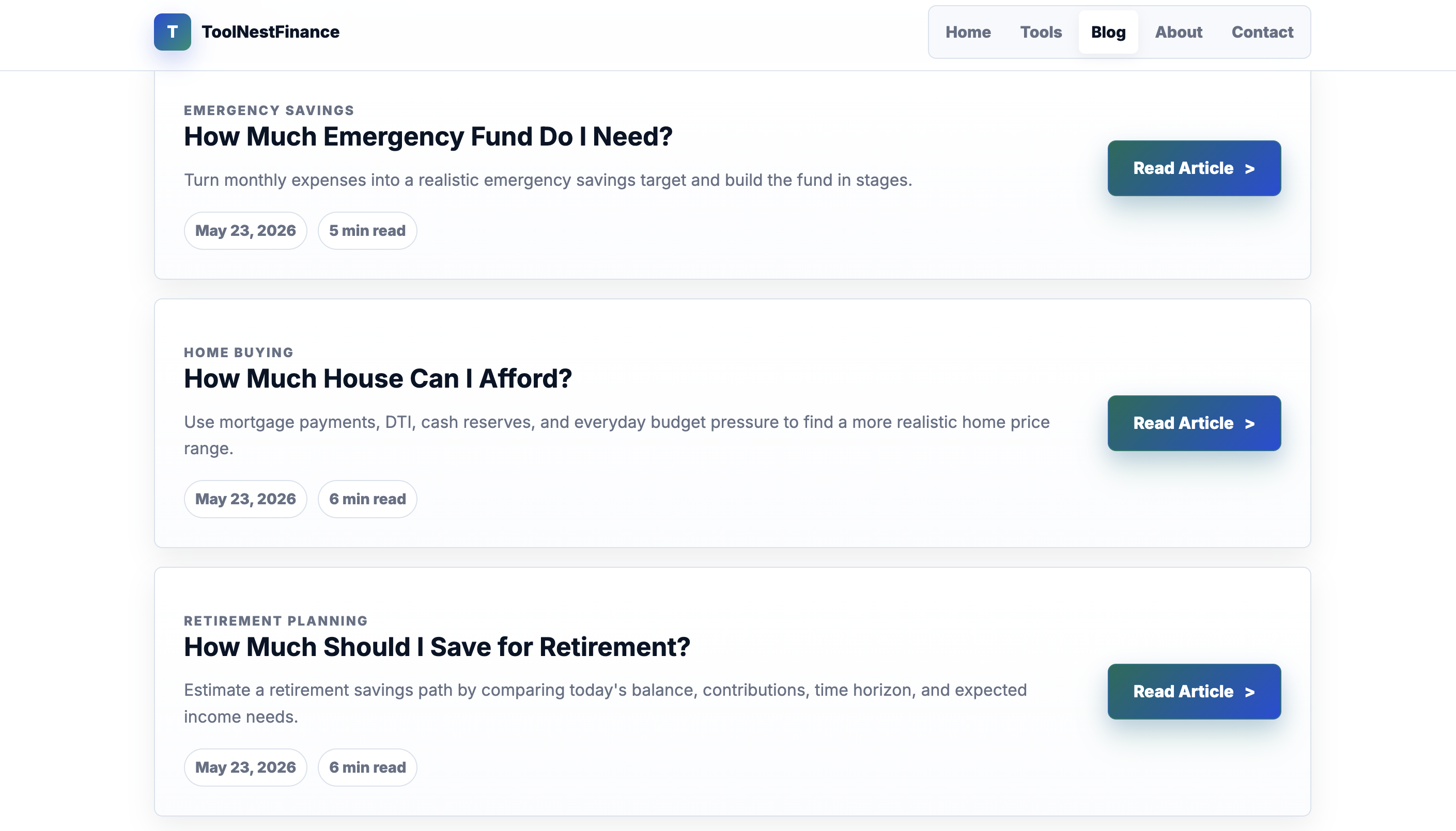ToolNestFinance gallery image