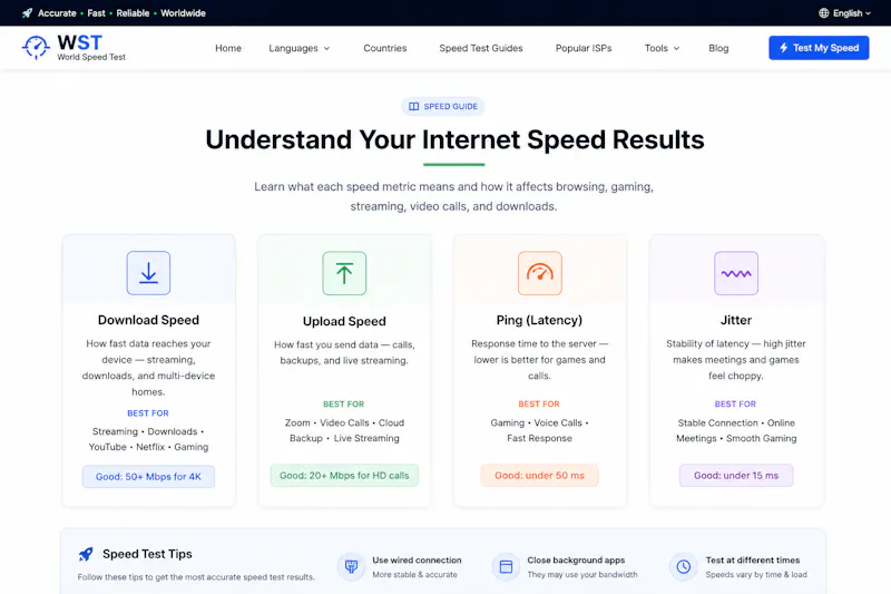 network speed test  screenshot 2