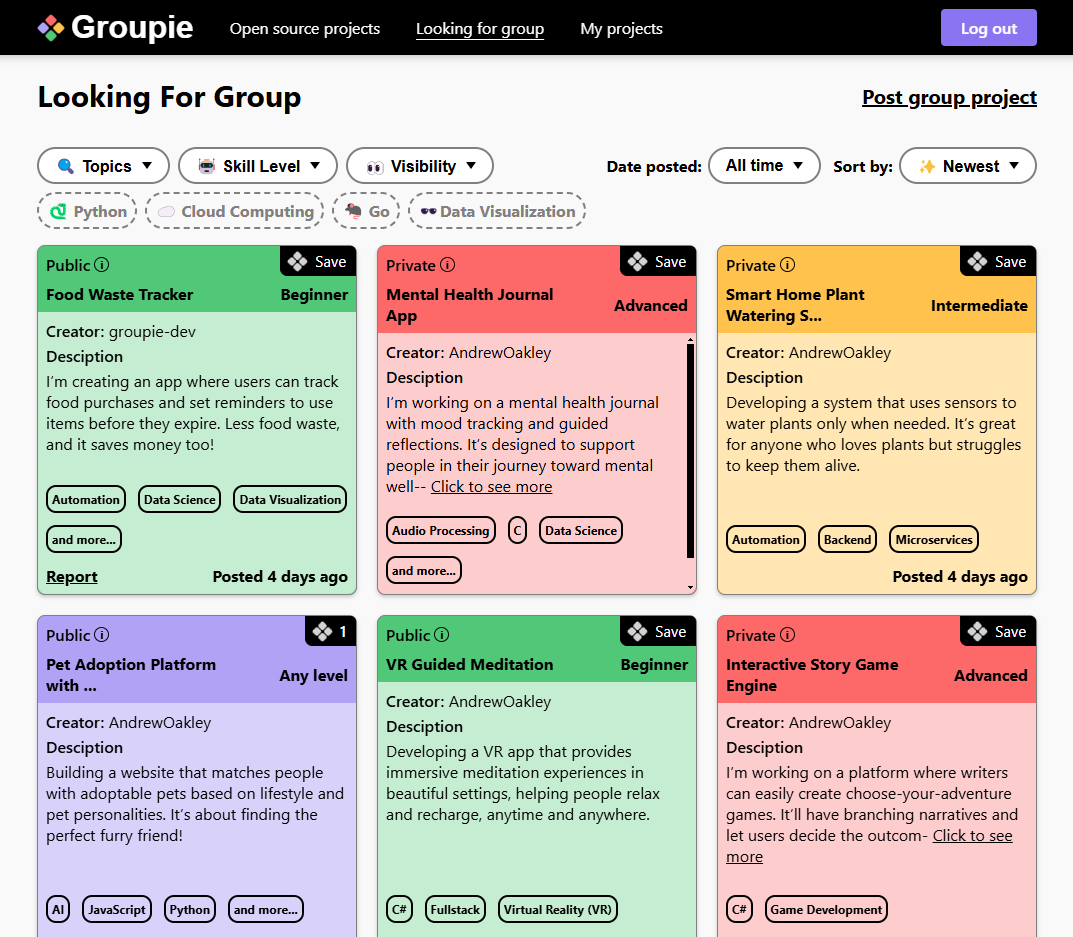 Media CodeGroupie - Cari projek pengekodan seterusnya 3