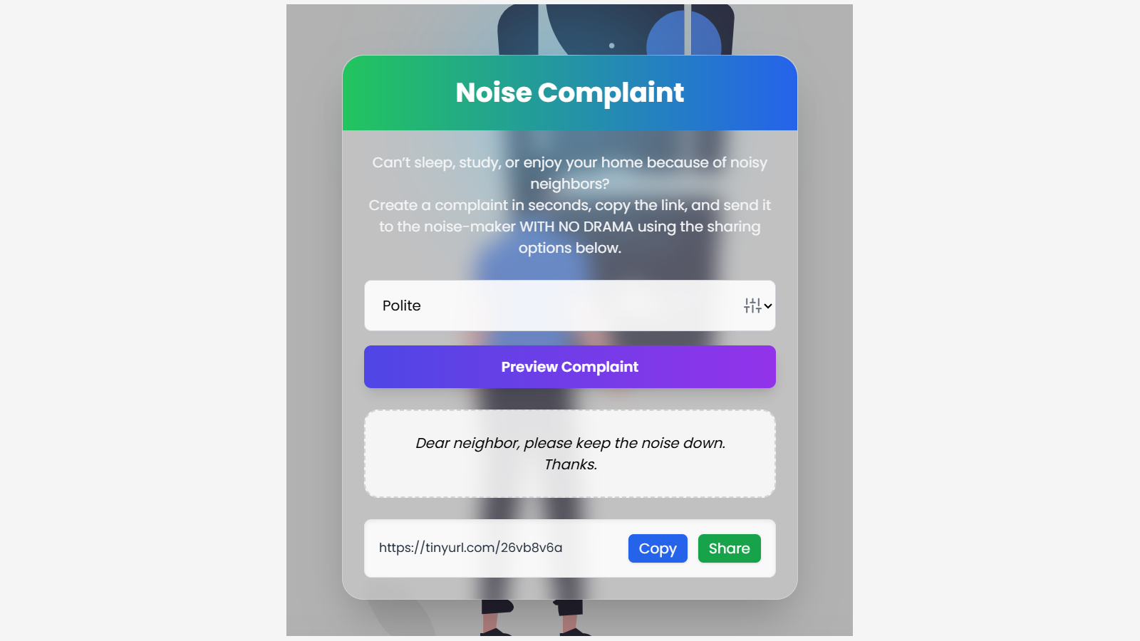 Noise Complaint media 3