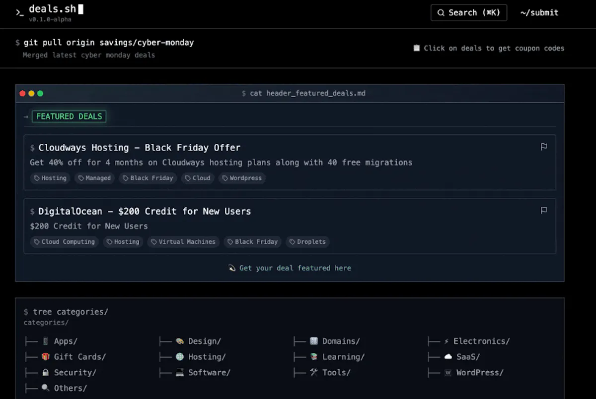 deals.sh