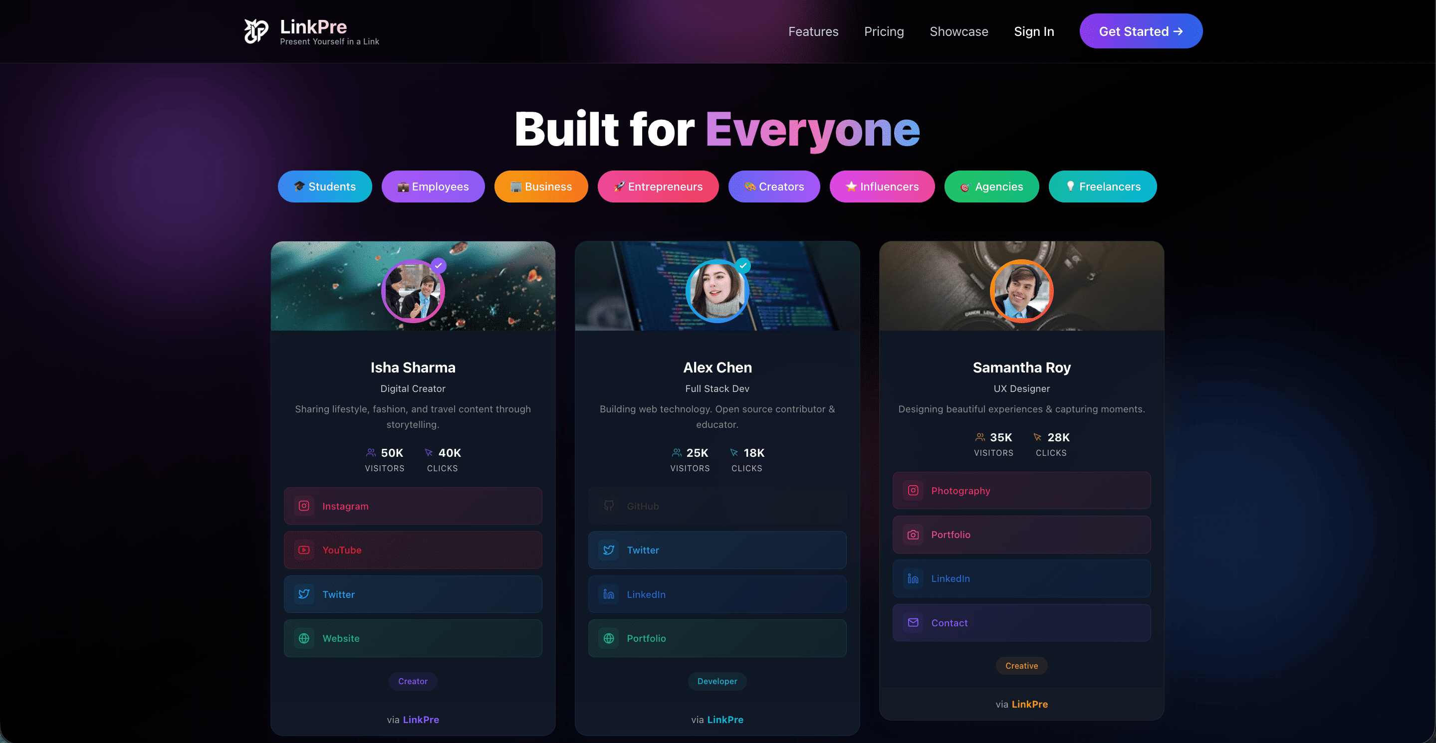 LinkPre - Screenshot 2 showing product features and functionality