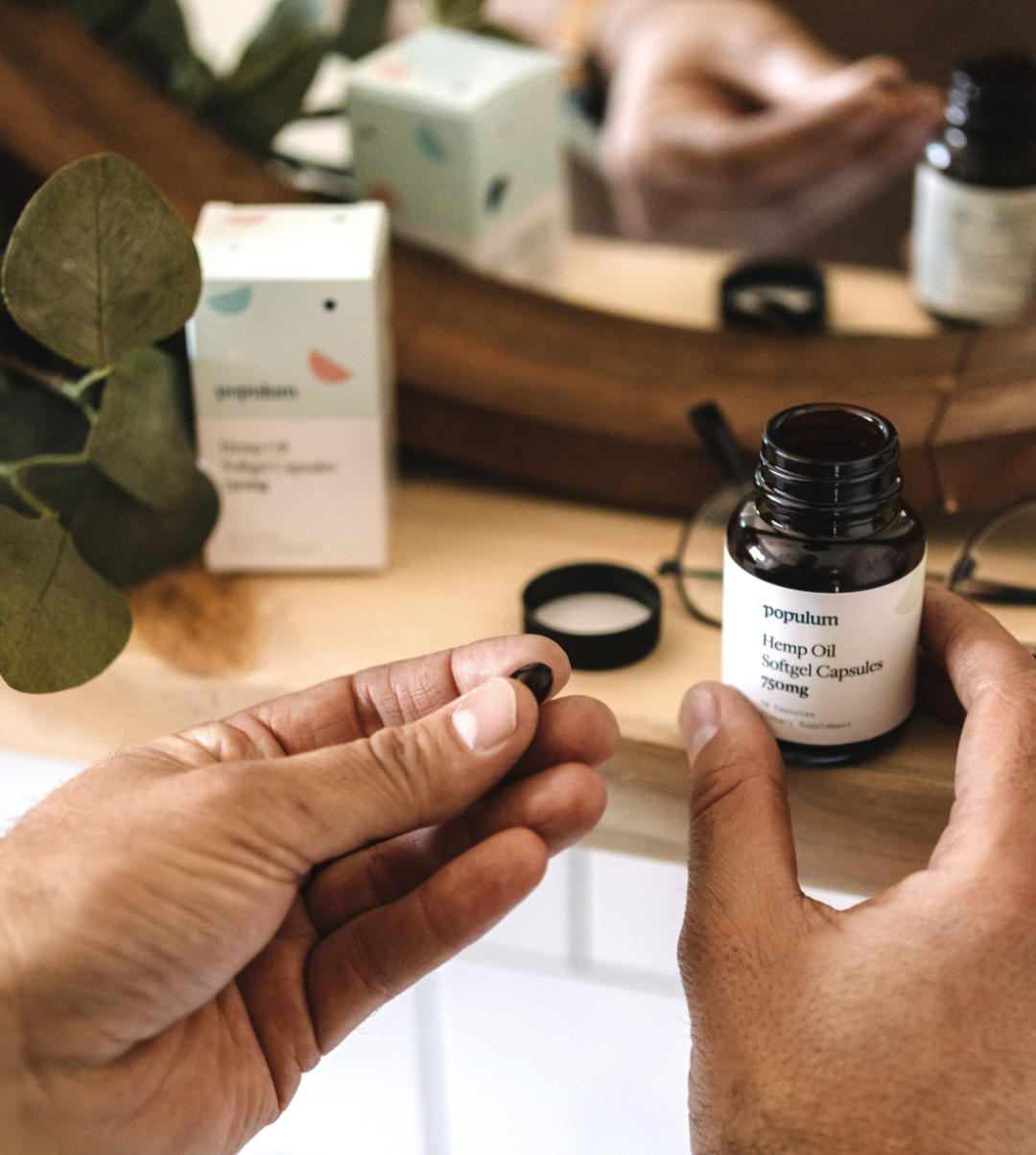 Populum Full-Spectrum Hemp CBD Capsules gallery image