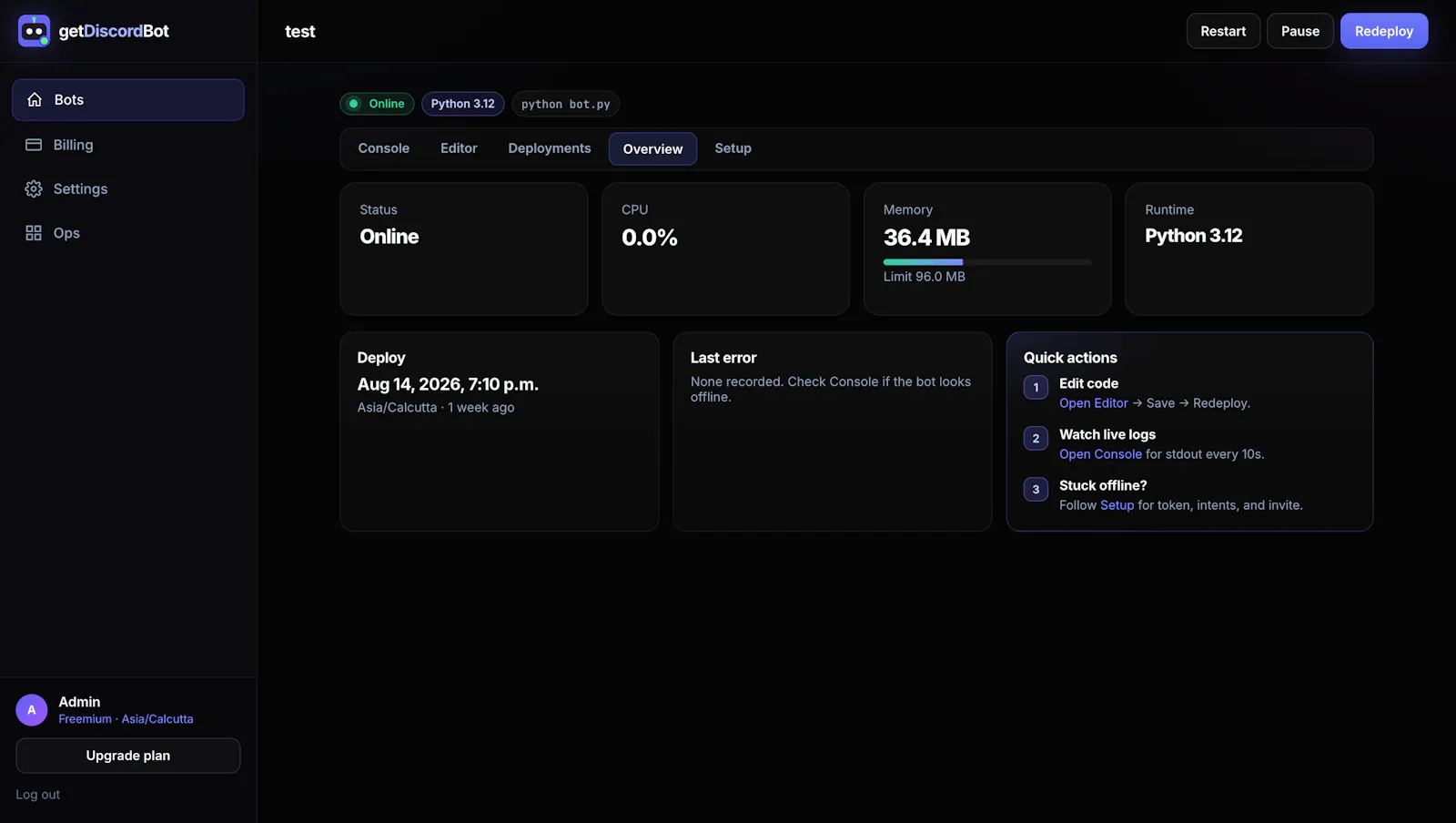 getDiscordBot screenshot 2