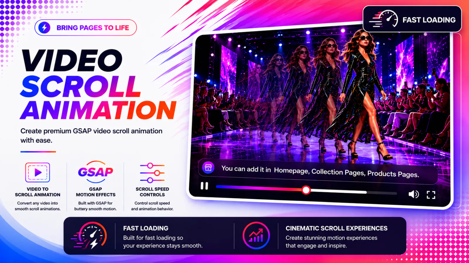 Motion hero ‑ Shopify Scroll Animation product banner