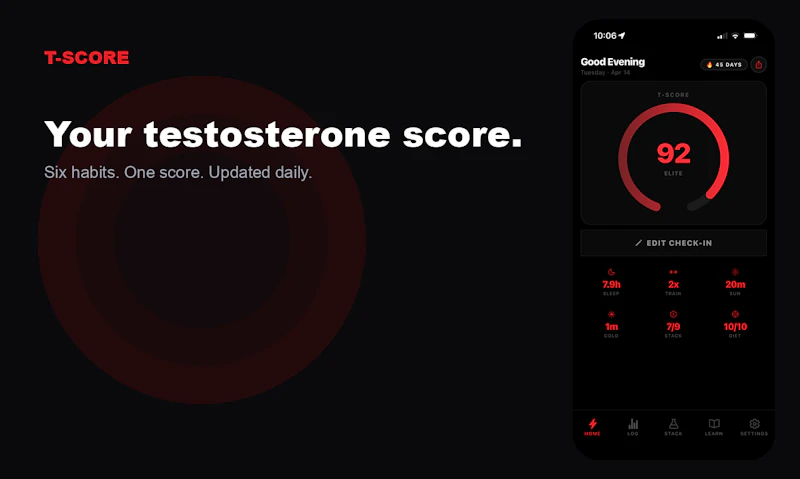 T-Score: Boost Testosterone screenshot 1