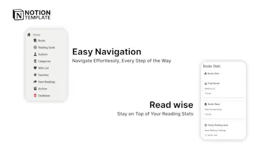 Book Reading List - Notion Template gallery image