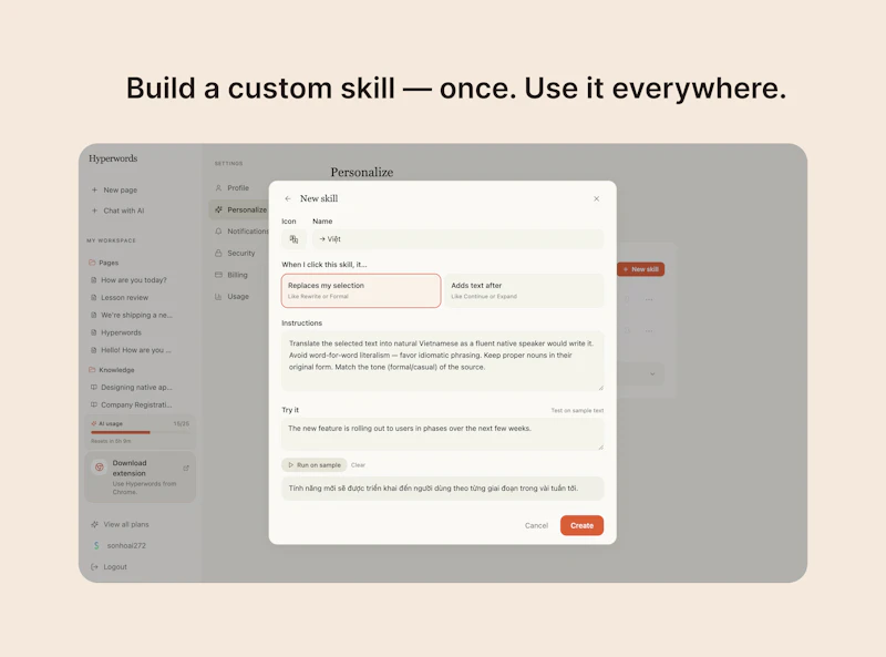 HyperWords screenshot 6