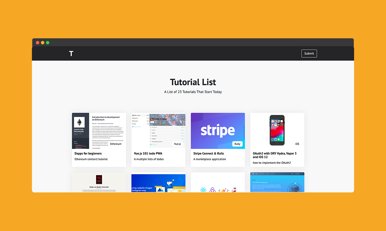 Tutorial List gallery image