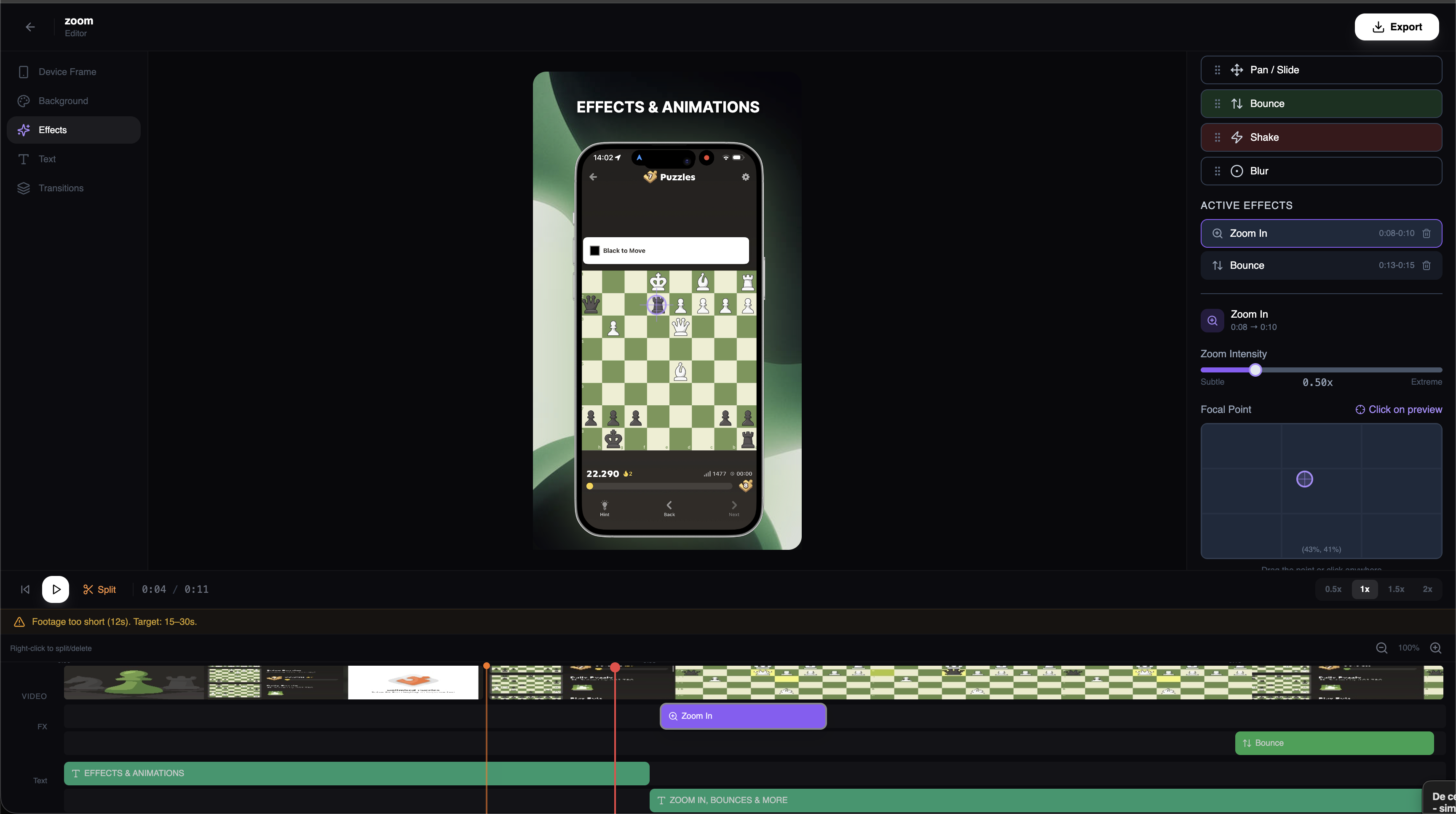 App Video Studio - Screenshot 2 showing product features and functionality