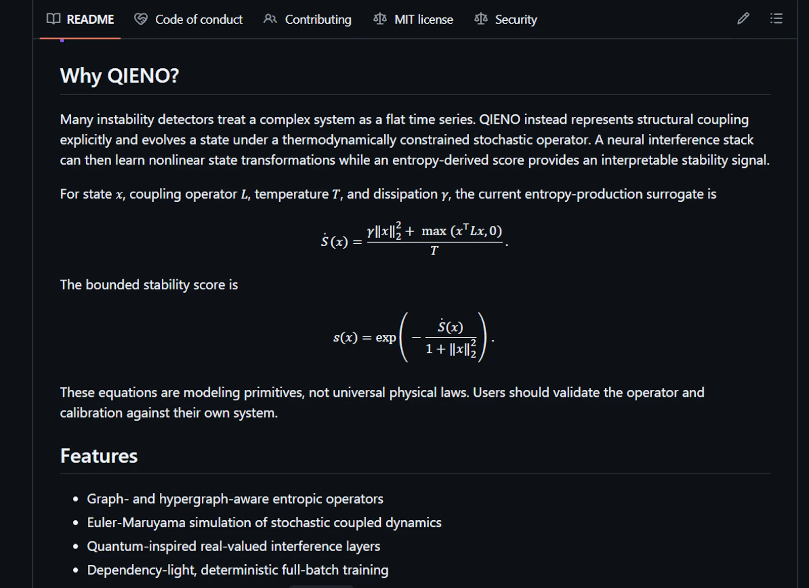 QIENO.jl screenshot 4