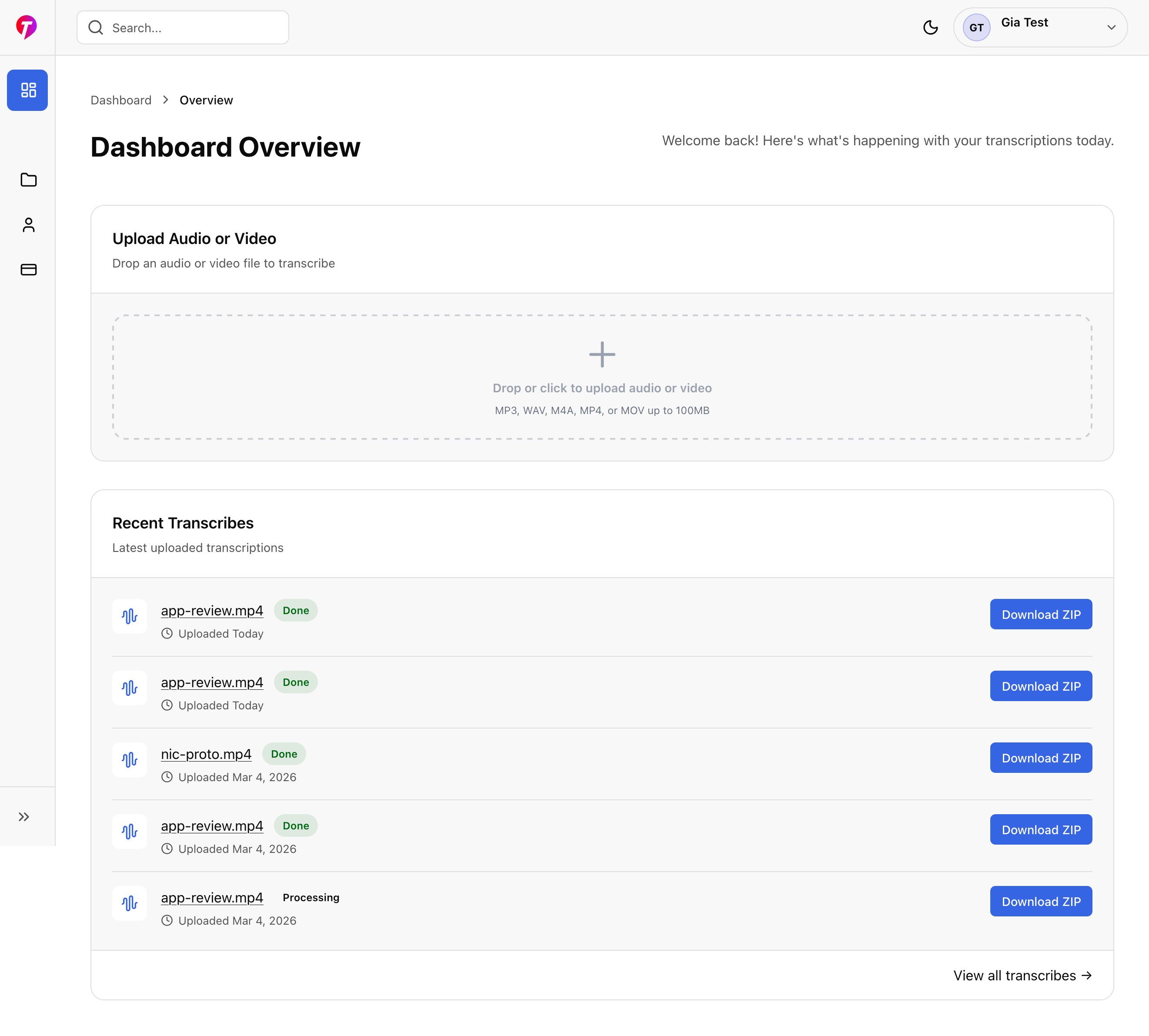 Transcribe AI gallery image