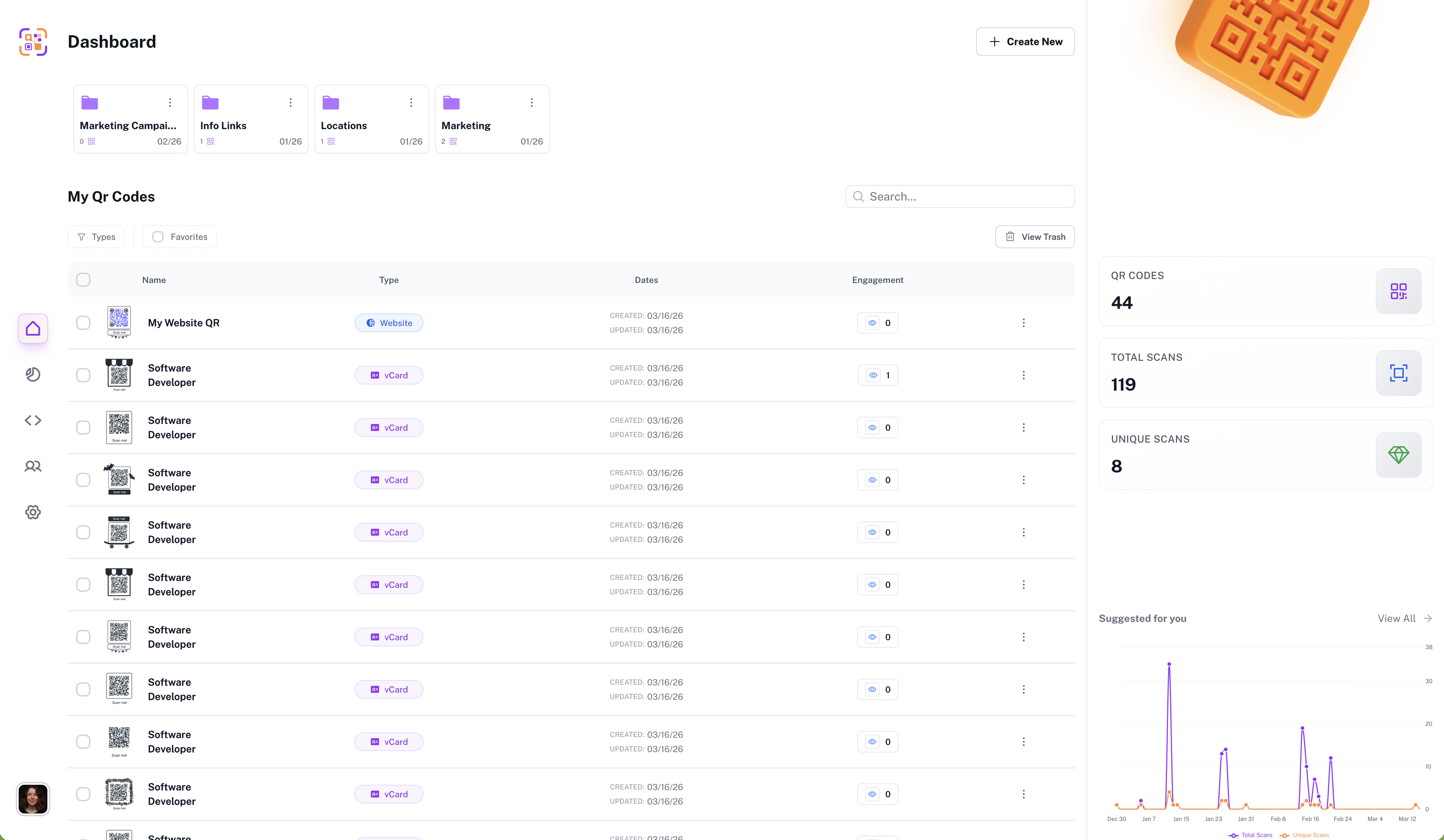 QR Build - QRs for Modern Businesses - Screenshot 4 showing product features and functionality