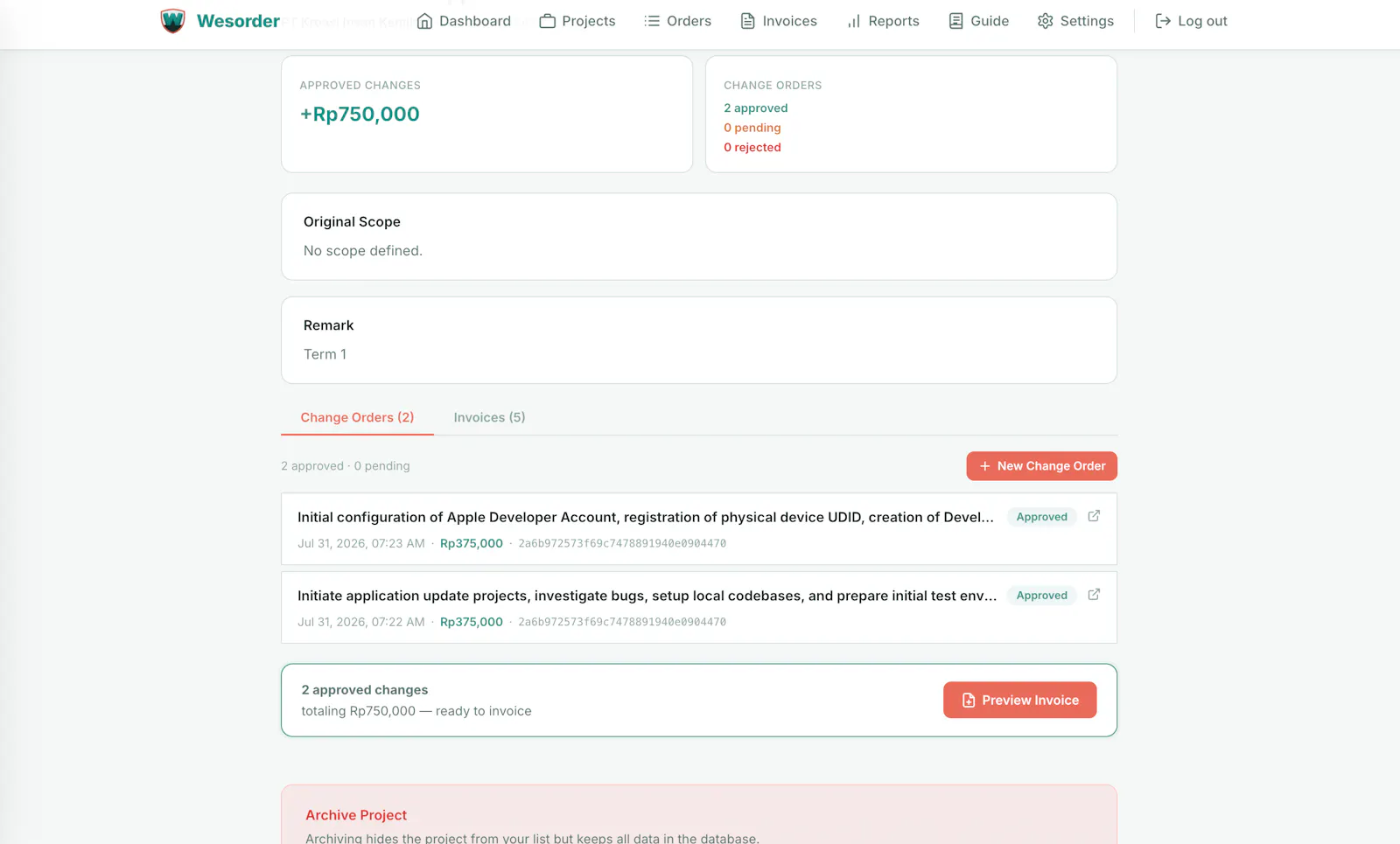 Wesorder screenshot 3