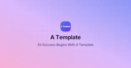 A Template gallery image