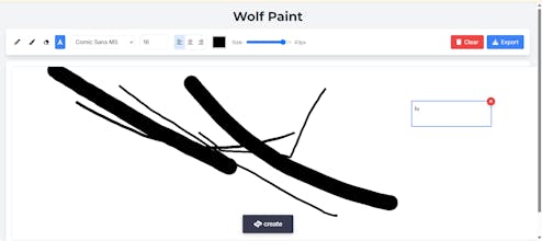 Wolf paint gallery image