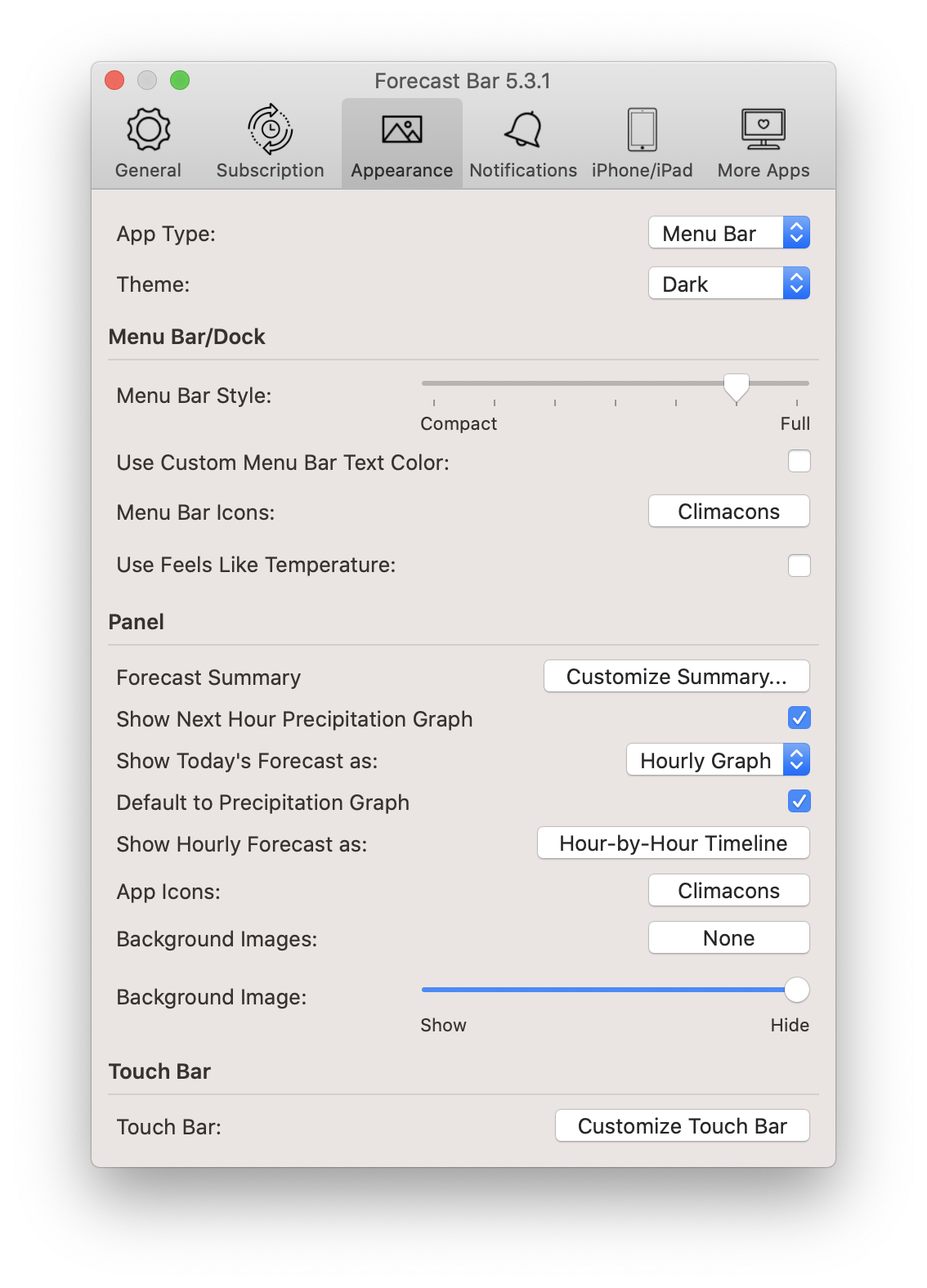 Forecast Bar for Mac gallery image