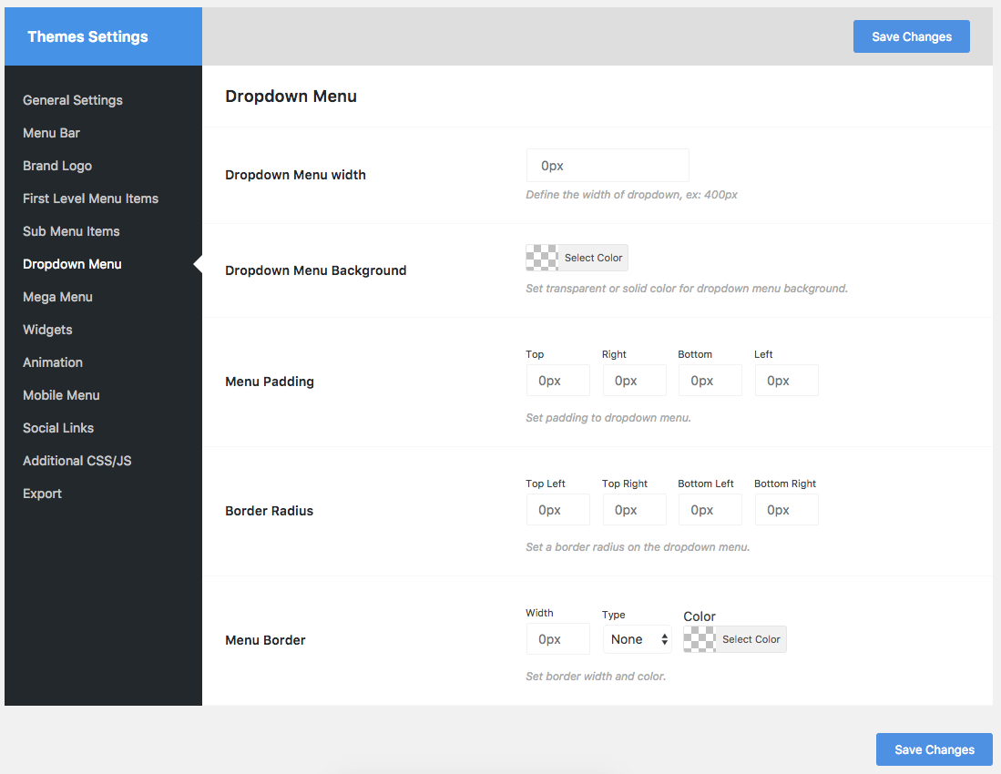 WP Mega Menu gallery image