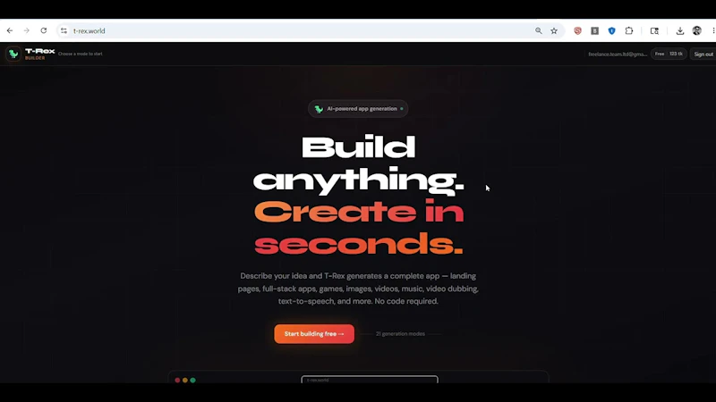 T-Rex screenshot 1 (video preview)