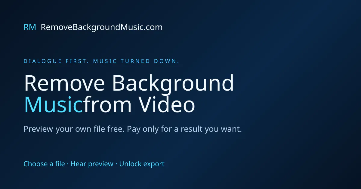 RemoveBackgroundMusic.com gallery image