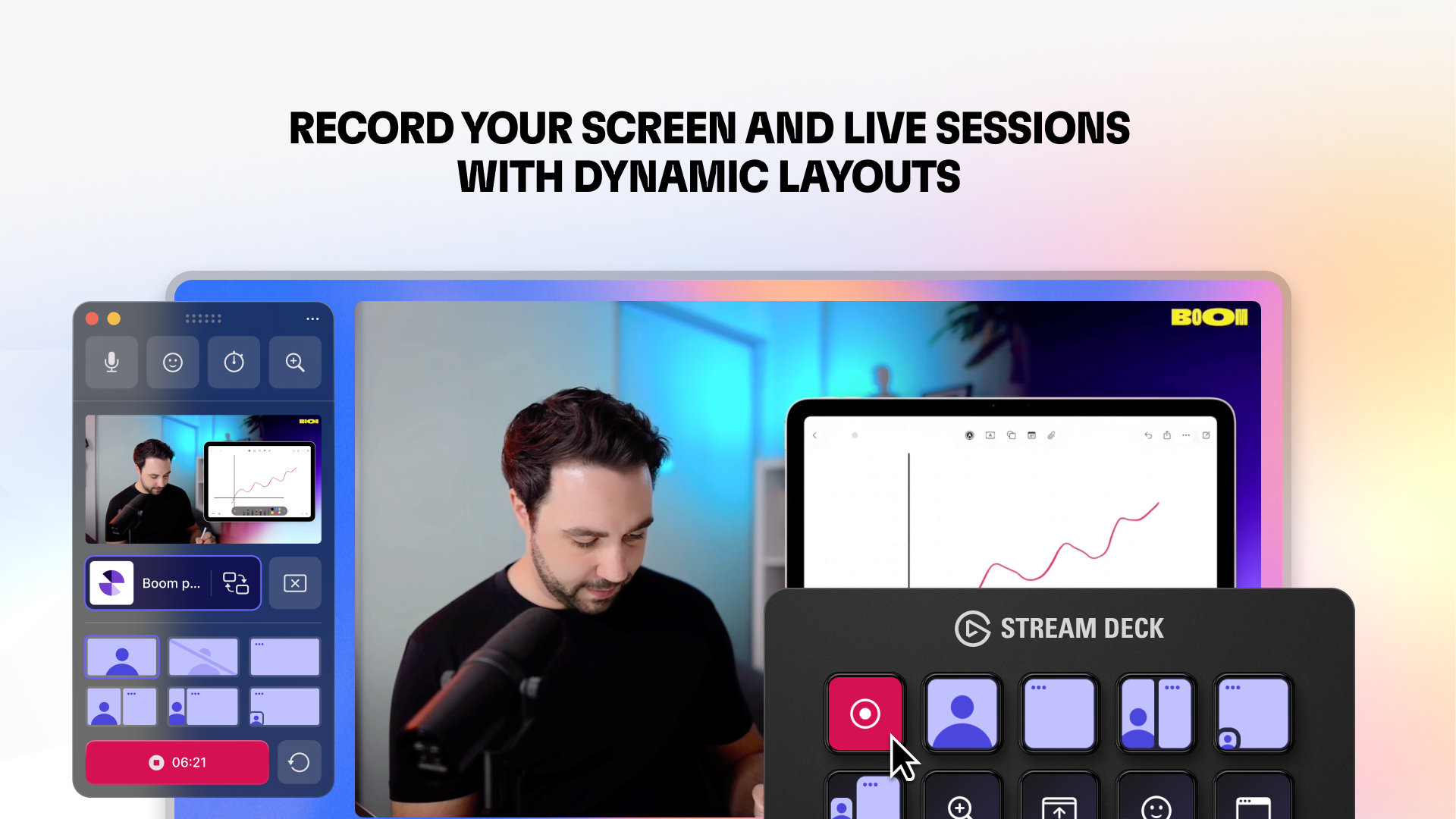 Boom video for Mac (OBS alternative) - Screenshot 3 showing product features and functionality