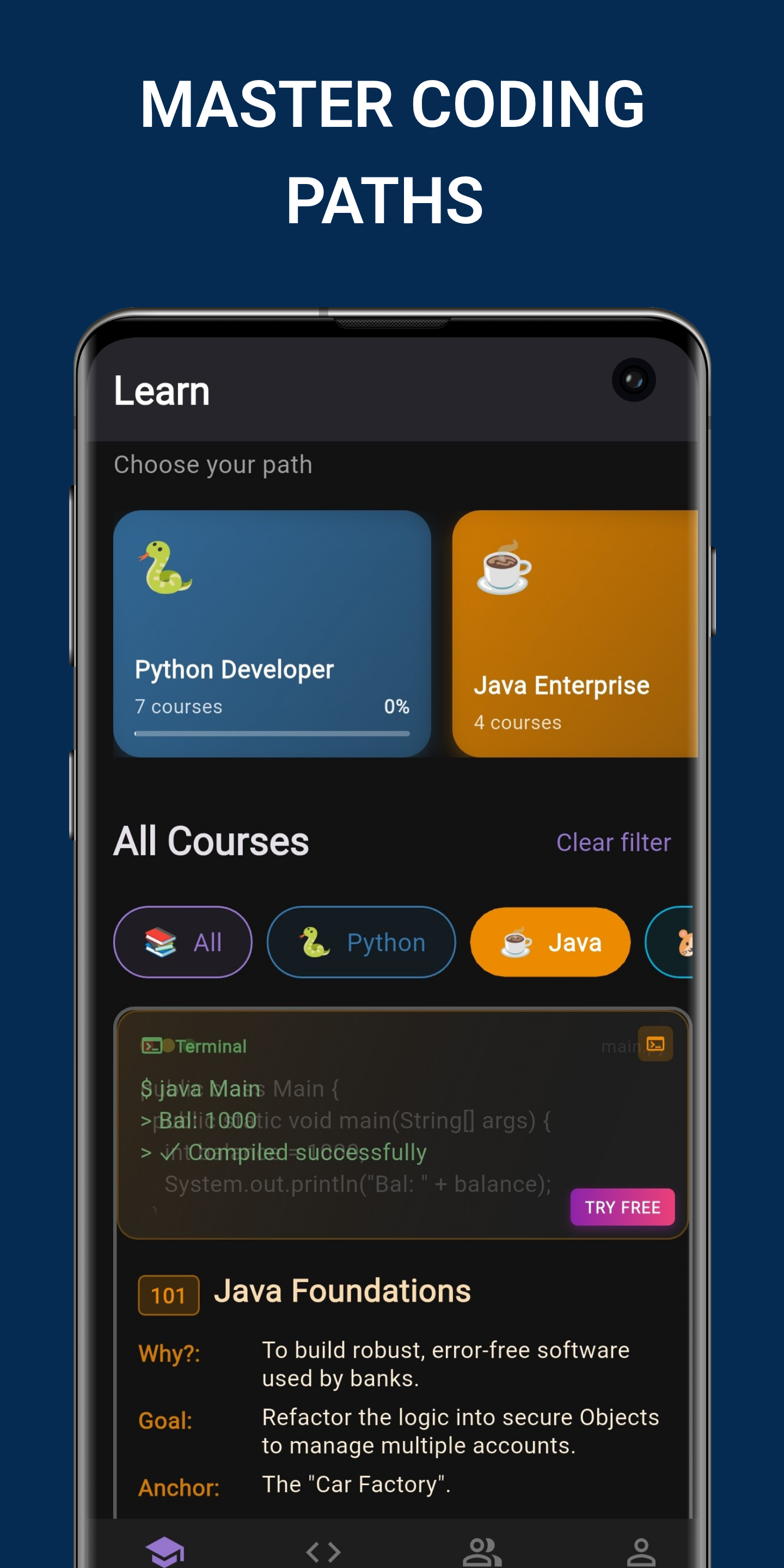 CodeVarsity: Learn to Code In Mobile IDE gallery image