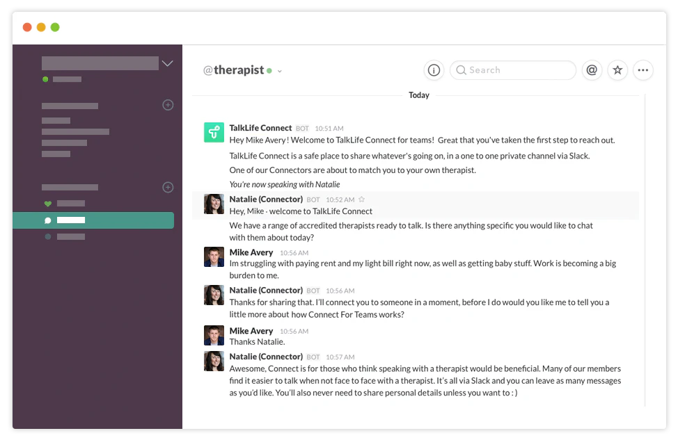 TalkLife Connect for Teams