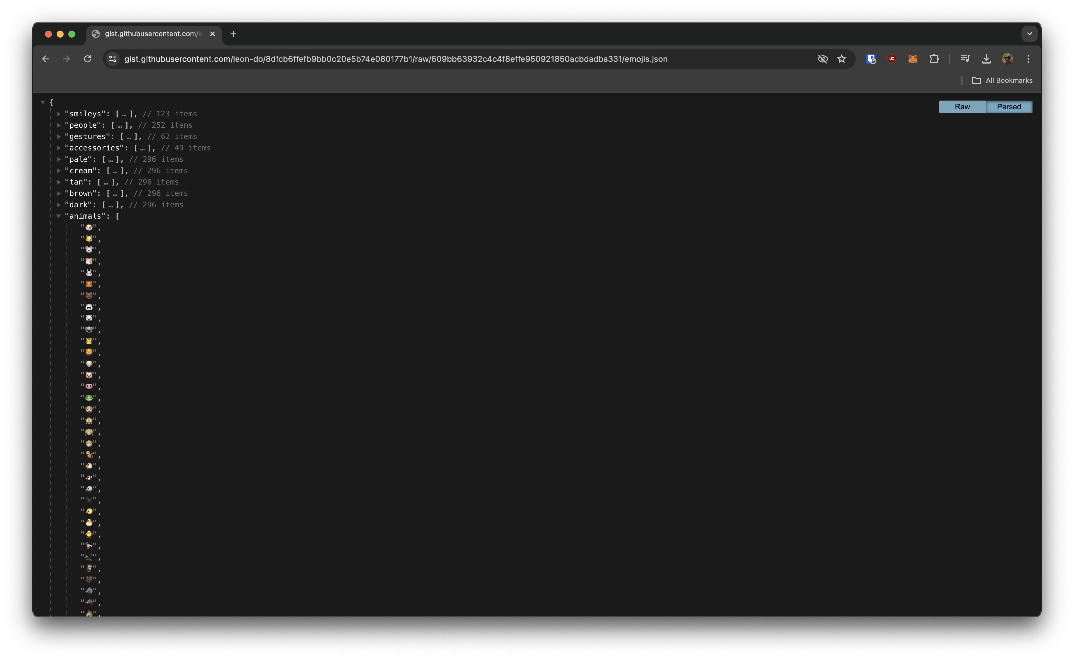 Emoji JSON gallery image