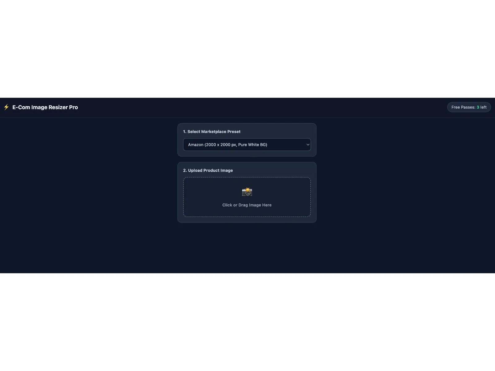 Global E-Com Resizer screenshot 2