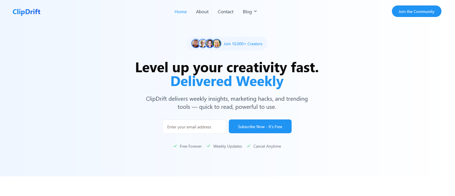 ClipDrift - Your Newsletter. Just Smarter & Simpler. media 2