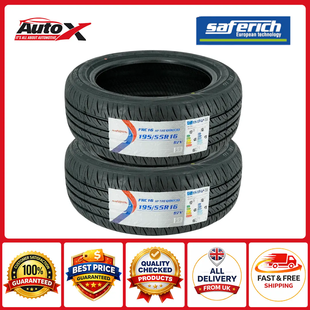 2 x Saferich FRC16 195/55R16 87V Tyres