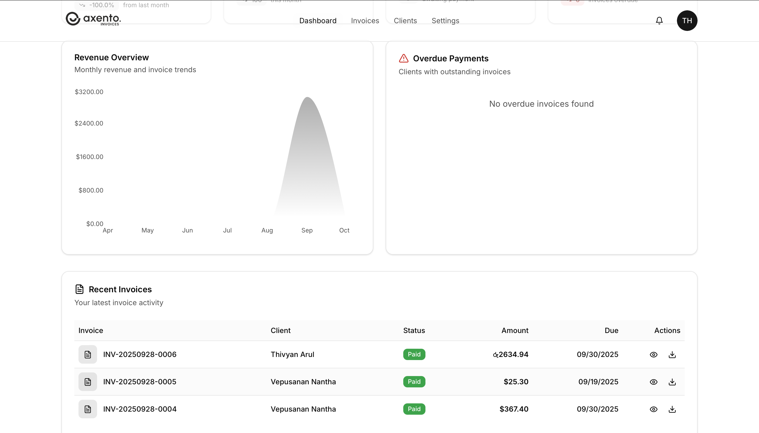 Axento Invoices gallery image